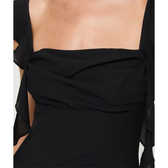 Princess Polly LANAI MAXI DRESS BLACK Size 4 Nwot - Picture 3 of 10